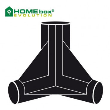 Connector for 22mm poles 3 way